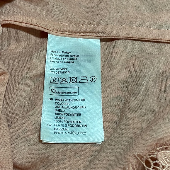 H&M Lacy Sleeveless Top, Rose Pink, Size 2 - Picture 4 of 5